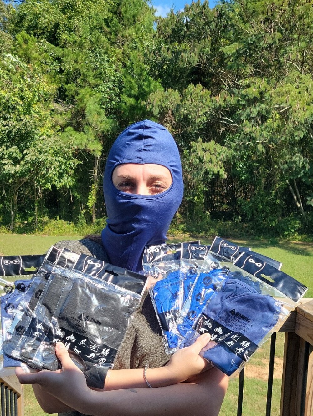 Source Unknown Royal Blue Full Face Balaclava Mask